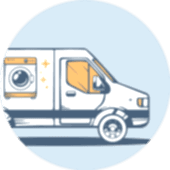 Delivery Truck Tan And White Min