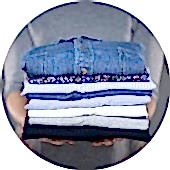 Folded Laundry Circle